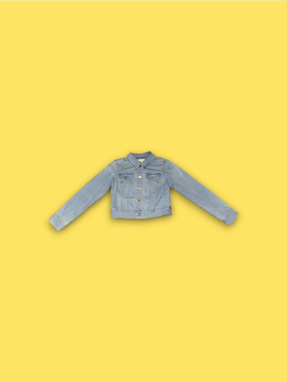 Liz Claiborne Denim Jacket Button Front Pockets Collared light blue Women’s 2